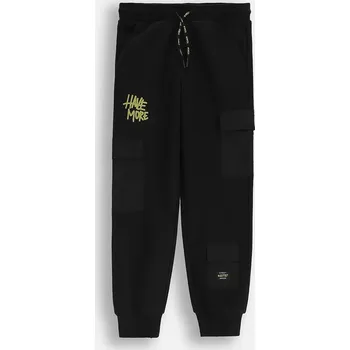 Dětské tepláky s bavlnou Coccodrillo ZC5120101SBJ černá 99X, vel. 152