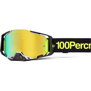 Motocyklové brýle ARMEGA ORBAN - 100%, (zlaté plexi)