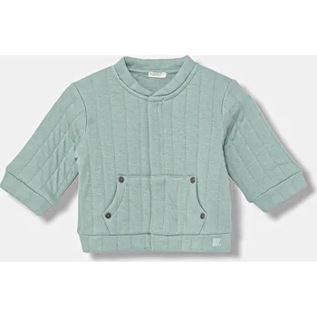 Chlapecká mikina Dětská mikina United Colors of Benetton tyrkysová barva, hladká, 3JOEA501O 3JOEA501O.W.seasonal 06X, vel. 82