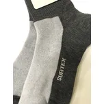 Surtex zimní ponožky s volným lemem Merino 75% šedá černá Velikost: 46-48
