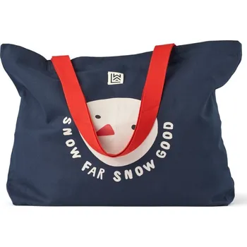 LIEWOOD Tote Bag Big Snow far snow good/Classic Navy