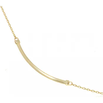 Náramek Zlatnictví Helios Zlatý náramek s lesklou ozdobou