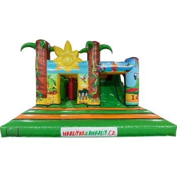 Skákací hrad kákací hrad se skluzavkou - TOP Provedení s českou certifikací a příslušenstvím