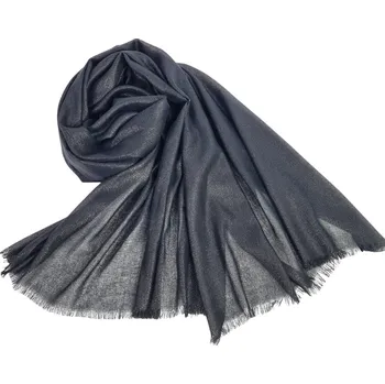Šála Classic Scarf Slavnostní černá šála se třpytivou nití, pléd přes ramena na šaty, štola na silvestra, party