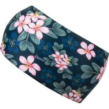 Čepice Funkční čelenka dvouvrstvá Drexiss s fleecem Moon flowers - zateplená obvod hlavy 53-58 cm