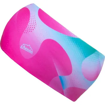 Čepice Funkční čelenka dvouvrstvá Drexiss s fleecem Bubble pink - zateplená obvod hlavy 48-52 cm