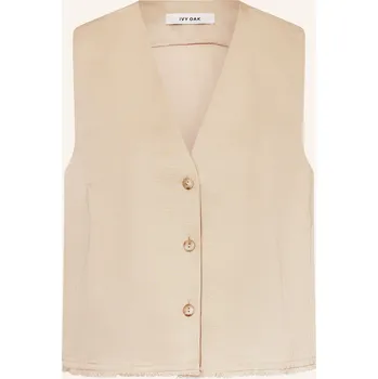 Dámská vesta Ivy Oak Dámská Vesta Tala Ann Se Lnem, béžová, 36