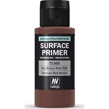 Modelářská barva Vallejo - Surface Primer 73605 Ger. Red Brown 60 ml.