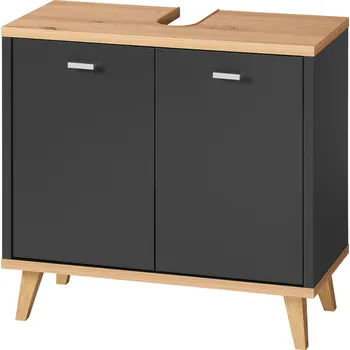 Koupelnový nábytek LIVARNO® Skříňka pod umyvadlo Corfu, antracitová