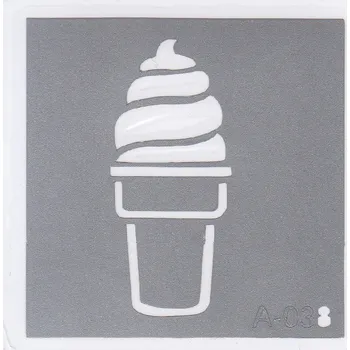 Odstranitelné tetování Šablona pro třpytivé tetování A038