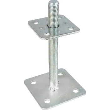 Patka sloupku stavitelná, M20 x 200mm, (80x80+80x80), pevná matice, ZN