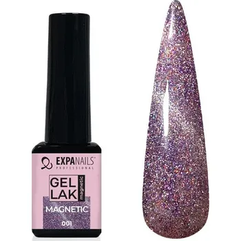 Lak na nehty Expa Nails Gel lak Magnetic č.1 glitter 5ml