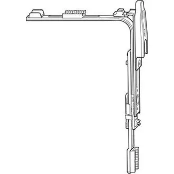 Stavebniny ROTO NT/NX rohový převod štulp horní s výstupkem pro 2-křídla okno stříbrné