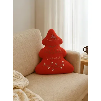 Dekorativní polštářek Sinsay - Dekorační polštář s vánočním motivem - červená - 445GO-33X - 445GO-33X-ONE