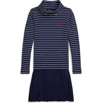 Oblečení a móda Dětské šaty s bavlnou Polo Ralph Lauren 312980676001 námořnická modř 59X, vel. 124-128