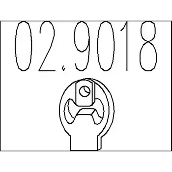 Auto-moto MTS Zarážka tlumiče výfuku MTS 02.9018