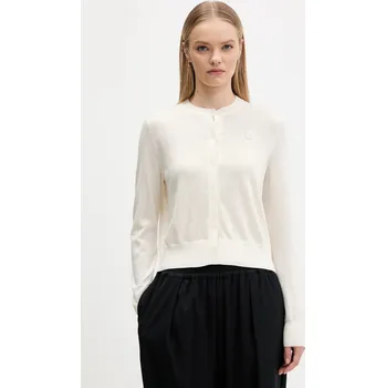 Dámský svetr Vlněný kardigan HUGO Sfabri 50550984 béžová 01X, vel. XS