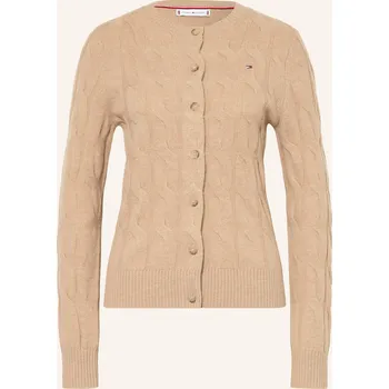 Dámský svetr Tommy Hilfiger Kardigan WW0WW47463 Béžová Regular Fit XS