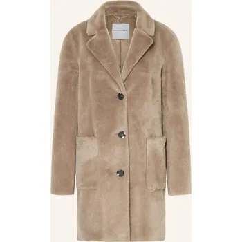 Dámský kabát Rino & Pelle Dámský Kabát Lenna Z Umělé Kožešiny, černošedá, 42