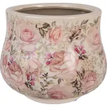 Clayre & Eef - Keramický květináč PASSIONATE FLOWERS 6CE2241L