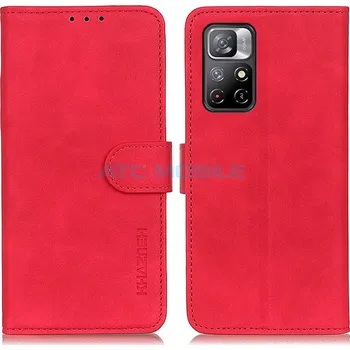 Pouzdro na mobilní telefon Pouzdro Book Xiaomi Redmi Note 11 5G Retro Texture otevírací červené a zpět 14 Kč s ATC Clubem
