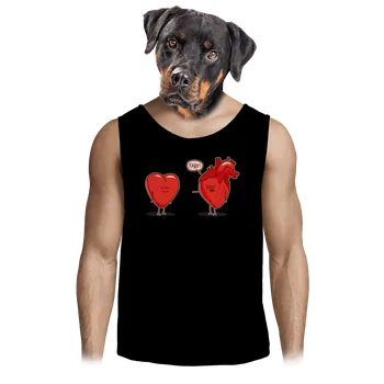 Pánské tílko Bastard Srdeční záležitost pánské tílko Black