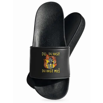 Pánské pantofle Bastard Du hast myš pantofle Black