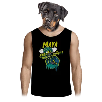 Pánské tílko Bastard Zombee Mája pánské tílko Black