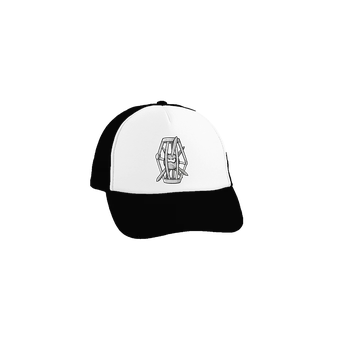 Kšiltovka Bastard Ježek v kleci kšiltovka truckerka Black cap