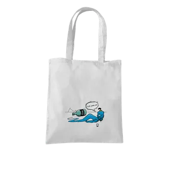 Nákupní taška Bastard Vylitej gin taška White