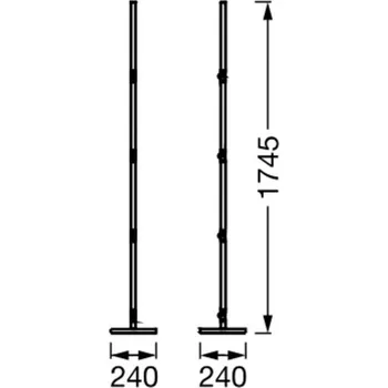 Lampička OSRAM SMART+ WiFi LED vnitřní svítidlo CONVERT MAGIC černé RGB černá LED 24 W celkem - Doprava zdarma