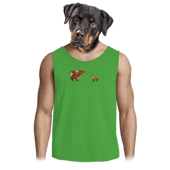 Pánské tílko Bastard Vůl, pes a vulpes pánské tílko Lime