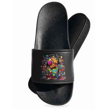 Pánské pantofle Bastard Workaholic robot pantofle Black