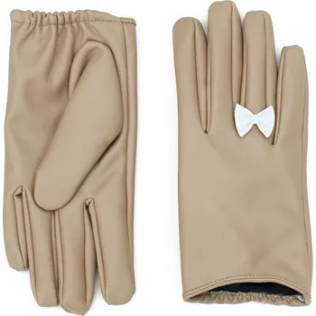 Šála Krátké rukavice s mašličkou béžové