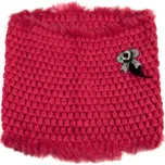 Malinový nákrčník z králičí kožešinky