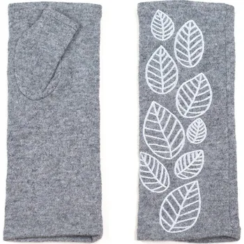 Čepice Rukavice bez prstů světle šedé