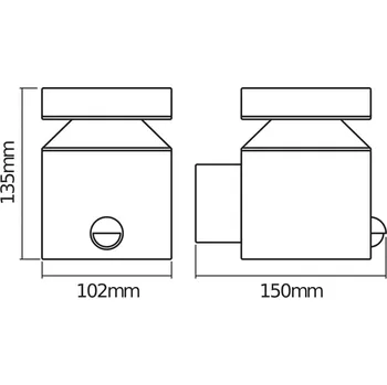 Lampička OSRAM LED senzorové venkovní nástěnné svítidlo ENDURA STYLE CYLINDER, ocel nerezová ocel LED 6 W celkem - Doprava zdarma