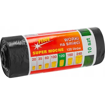 Pytle na odpadky Fine Pytle na odpadky extra silné 120l 10 Ks