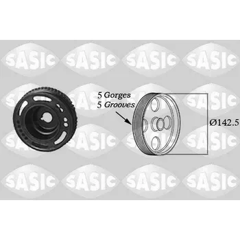 Kliková hřídel Řemenice, klikový hřídel SASIC 2156013