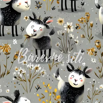 Úplet, Černé kozičky (E) (Top kvalitní úplet Bella digitisk)