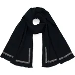 Lemovaná šála černá