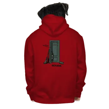 Pánská mikina Bastard Sexana pánská mikina na zip Red