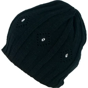 Čepice Čepice zdobená perličkami černá