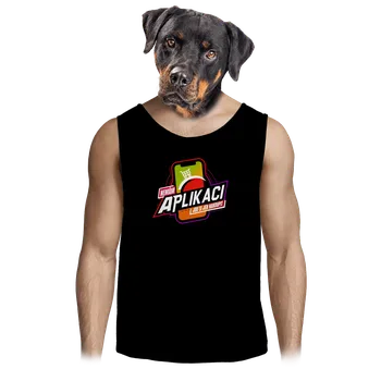 Pánské tílko Bastard Nemám aplikaci pánské tílko Black