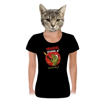 Dámské tričko Bastard Vánoční lití olova dámské tričko Black