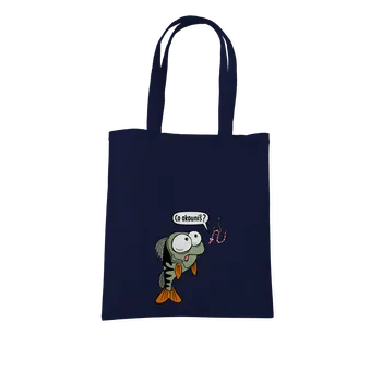 Nákupní taška Bastard Co okouníš? taška French Navy