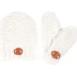 Sada rukavic a čepice bílá