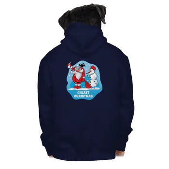 Pánská mikina Bastard Chlast Christmas pánská mikina na zip Navy