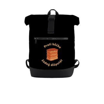 Městský batoh Bastard Proti bůčku žádný dišputát batoh Black