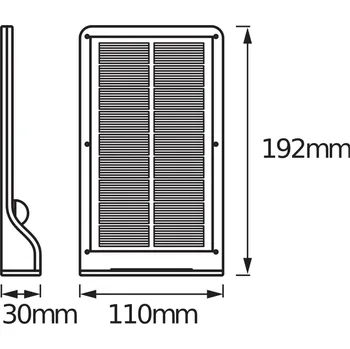 Venkovní osvětlení OSRAM LED solární venkovní nástěnné svítidlo DOORLED, stříbrné, senzor IP44 stříbrný LED 3 W celkem